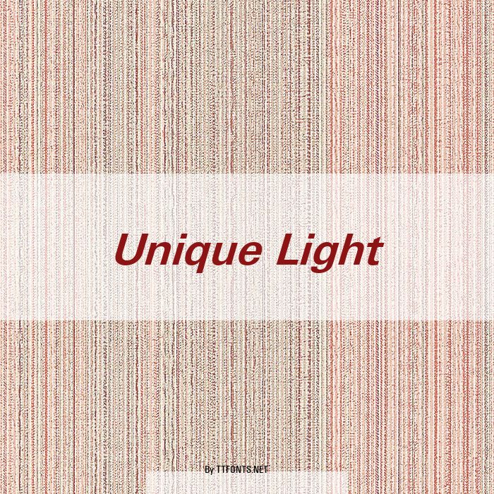 Unique Light example